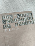 Gros lot timbres anciens d'étude Marianne 40c sur planche philatélie collection