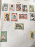 Timbres anciens Belize oblitérés – thématique enfants, faune, Rotary, années 198