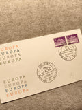 Lettre premier jour Europa Allemagne 1968, 2 timbres 3 Pfennig, cachet Köln