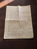 Lettre manuscrite vintage années 50/60 amitié Hélène écriture cursive papier