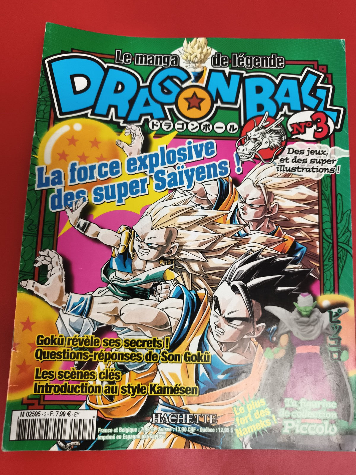 Magazine Dragon Ball n°3 Hachette vintage manga jeux illustrations