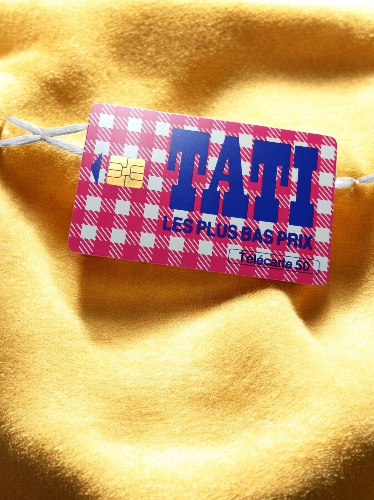 Carte téléphonique vintage TATI puce Télécarte 50 Les Plus Bas Prix