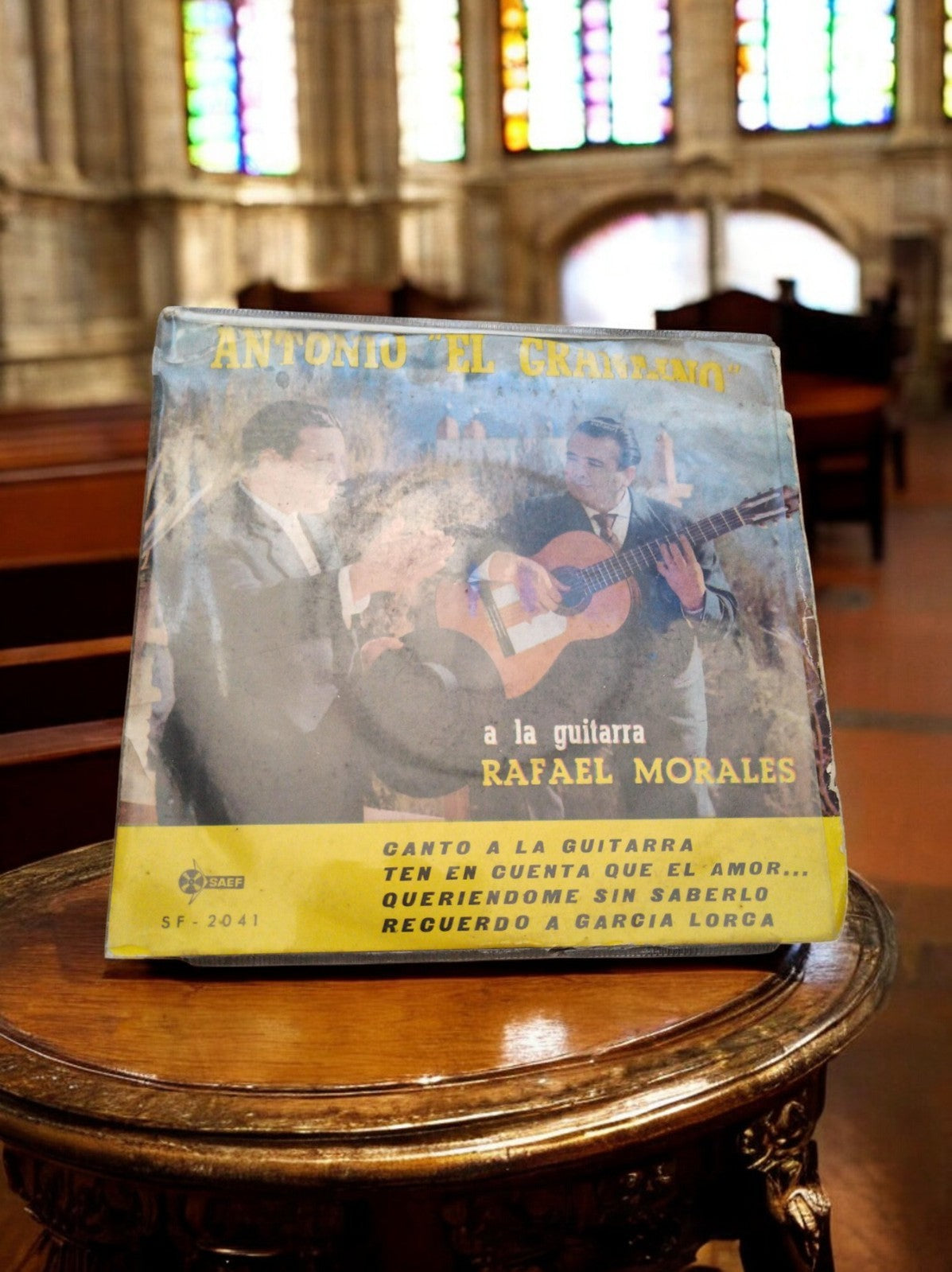 Vinyle 45 tours Antonio El Granaino Rafael Morales SAEF SF-2041 vintage Espagne