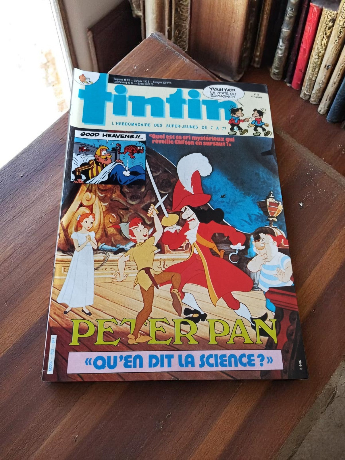 Magazine Tintin vintage 1965 Peter Pan rétro couverture BD jeunesse