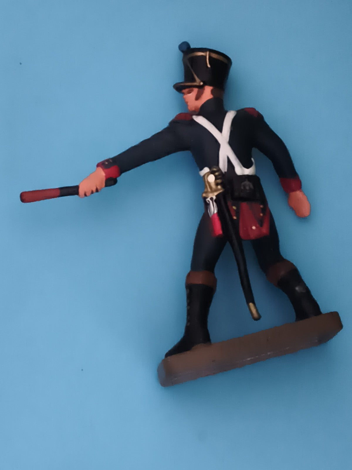 Figurine soldat ancien plomb uniforme Empire officier Napoléon militaire peint