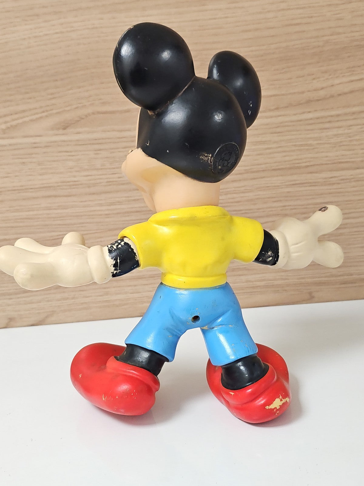 Vintage pouet Mickey Mouse 27 cm ancien jouet Disney collection rétro rare