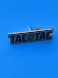 Pin's vintage TACOTAC ancien, rectangulaire, vert et bleu, collection France