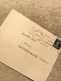 Lettre oblitérée Tours 1926 timbre 50c Marianne philatélie (Ref 27)