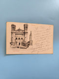 Carte postale vintage ancienne Lyon collection rétro France ville Rhône