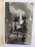 CPA Paris Montmartre Sacré-Cœur nuit illustrée Yvon carte postale ancienne