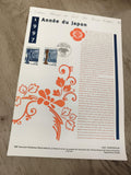 Feuillet philatélique Année du Japon 1997 La Poste timbres oblitérés