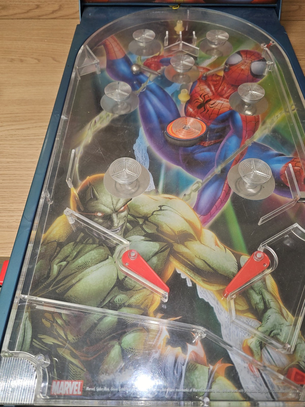 Flipper rétro Spider-Man 2003 ancien jeu de table vintage Marvel occasion collec