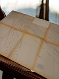 Plan ancien Marseille travaux publics hydraulique années 30-40 port Joliette