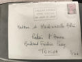 Lettre ancienne affranchie timbre 25c Marianne Toulon philatélie poste France