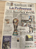 Ancien journal La Provence 1997 Coupe du Monde football Marseille OM vintage