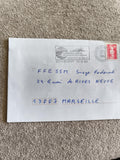 Lettre oblitérée 1992 La Réunion tampon aéroport timbre Marianne 2,50 F philatél