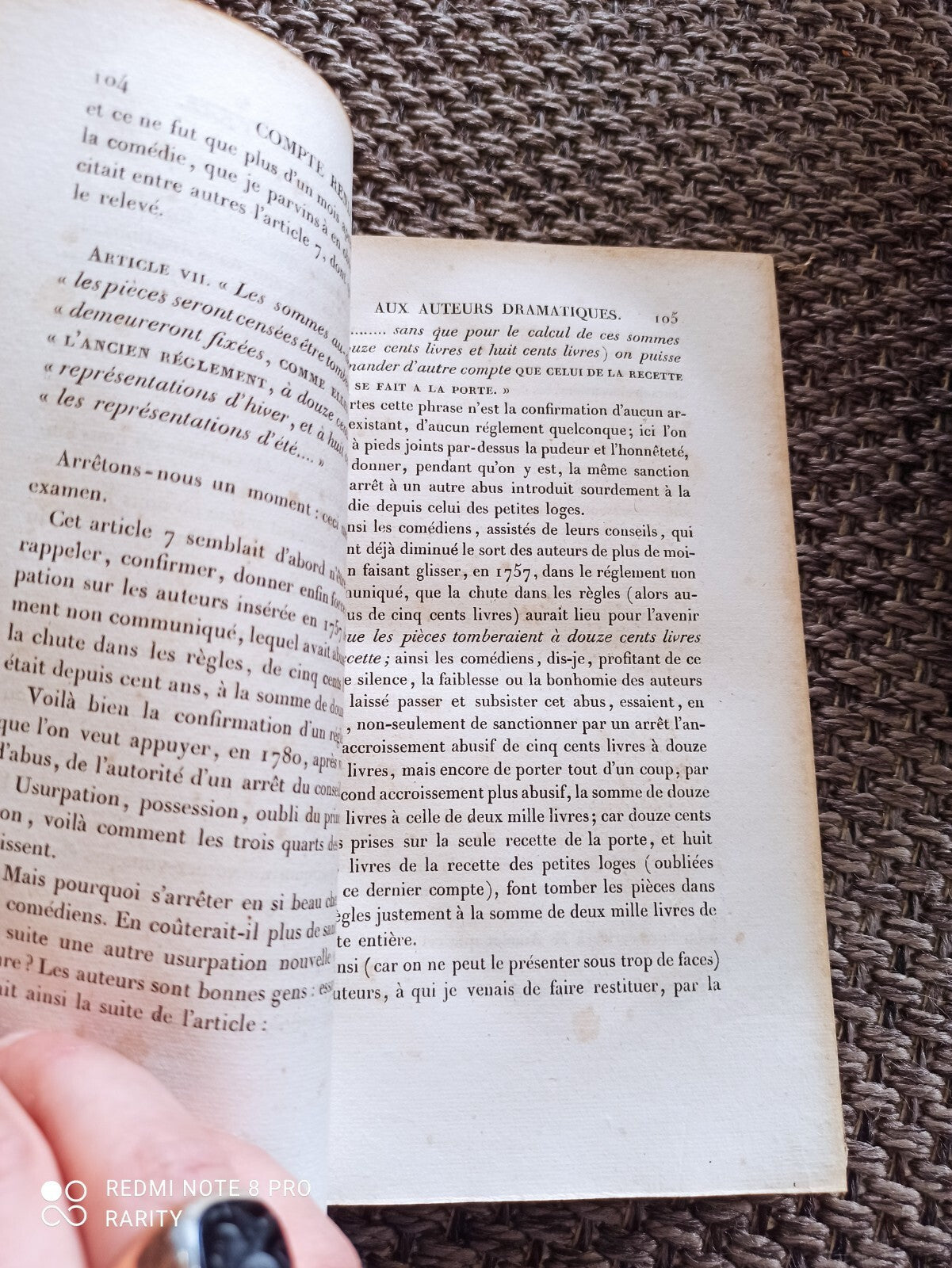 Livres anciens Oeuvres de Beaumarchais tomes 5 et 6 reliure décorée 1828