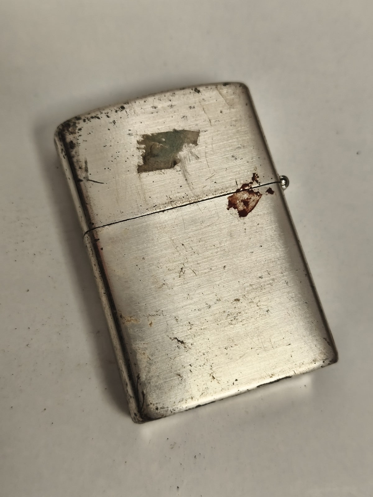 Briquet vintage Zippo Tex Avery The Wolf métal argenté dessin animé rétro