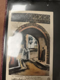 Carte postale Casablanca porte ville indigène timbre cachet Maroc photo colorisé