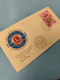Ancienne enveloppe FDC Vietnam 1967 Lions International timbre oblitéré