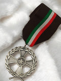 Médaille militaire italienne Enduring Freedom Irak ruban tricolore ancien