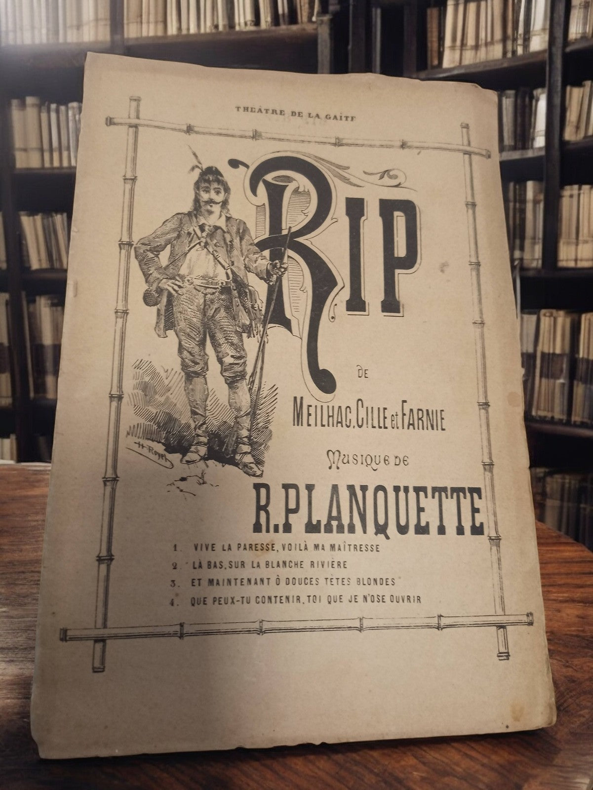 Partition ancienne RIP Planquette Théâtre Gaîté vintage musique rétro XIXe