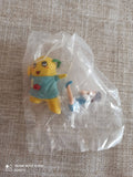 Figurine Funassyi Gashapon Japon mascotte jaune costume bleu