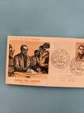 Lettre Premier Jour Auguste Comte 1957 FDC Exposition Philatélie Paris