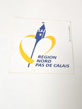 Vintage autocollant publicitaire ancien Nord Pas-de-Calais rétro collection