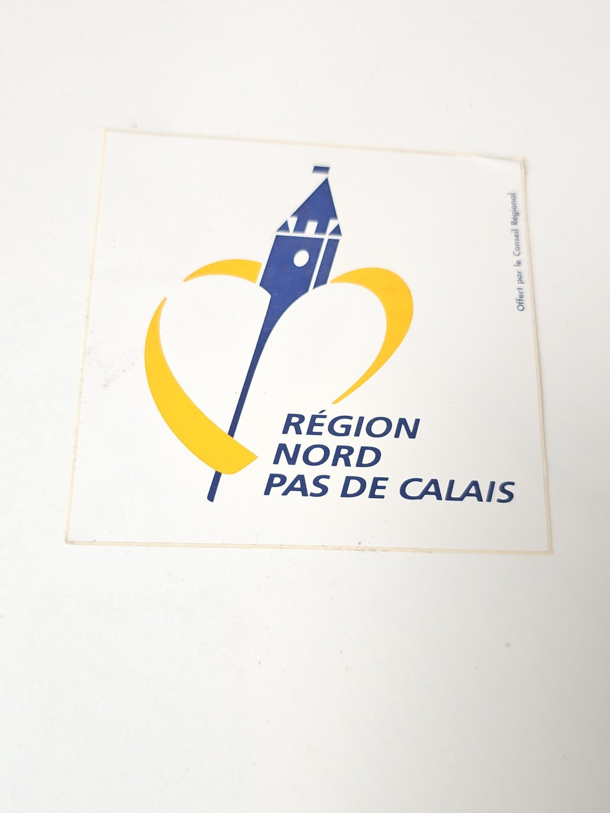 Vintage autocollant publicitaire ancien Nord Pas-de-Calais rétro collection