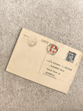 Carte postale affranchie France timbres oblitérés Philatélie Saint Paul