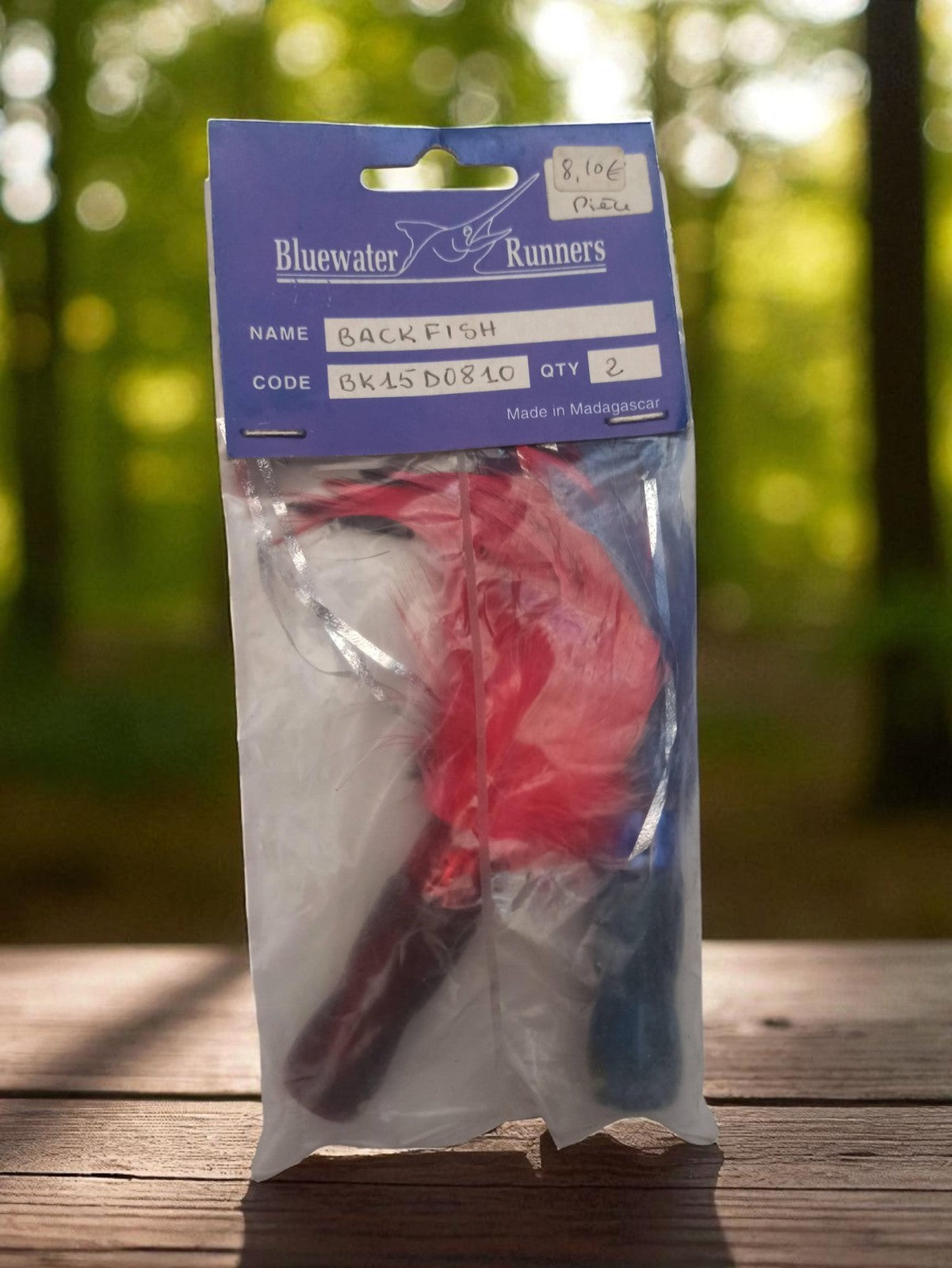 Leurre de pêche Bluewater Runners Backfish vintage neuf pochette d’origine