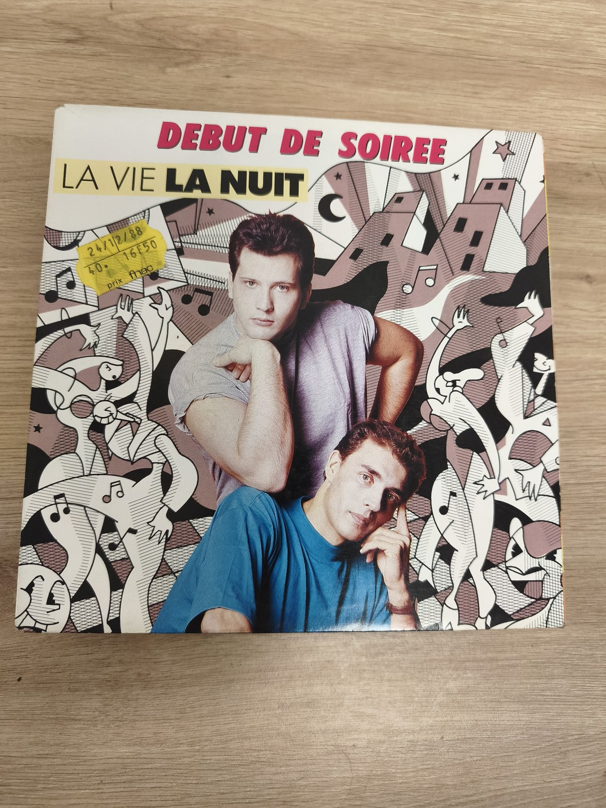 Vinyle 45T Debut de Soirée La Vie La Nuit pochette illustrée état d'occasion