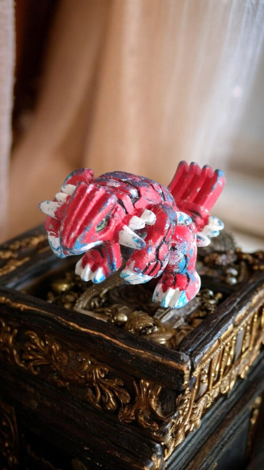 Figurine Pokémon Groudon PVC rouge 2005-2006 vintage R/LW rare