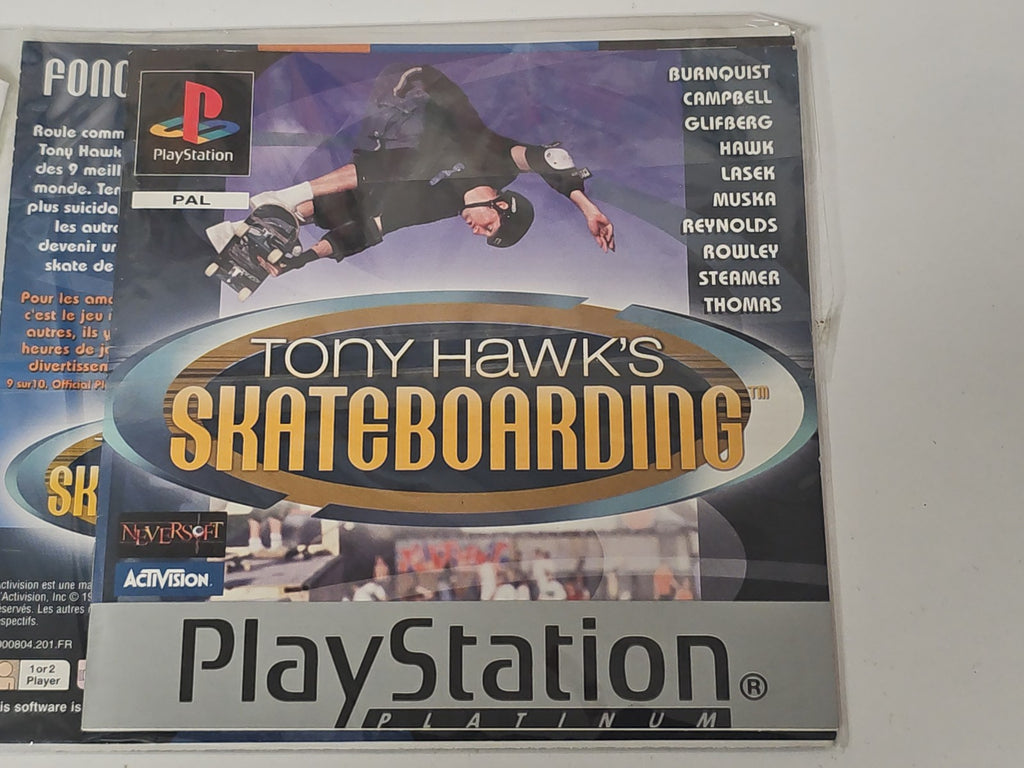 Notice jeu PS1 Tony Hawk's PlayStation mode d'emploi officiel d'occasion