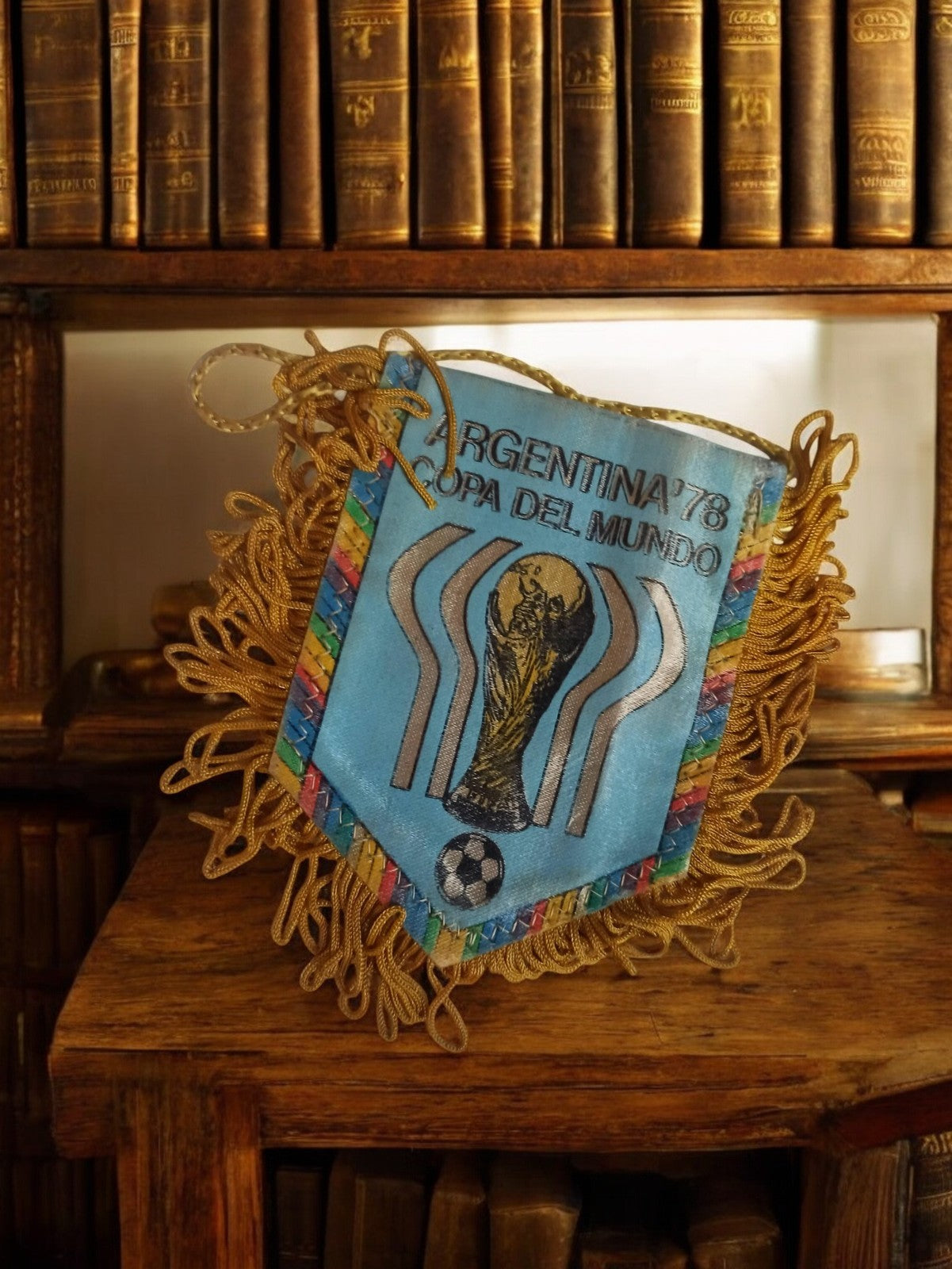 Fanion vintage ARGENTINA 78 Copa del Mundo football rétro années 70