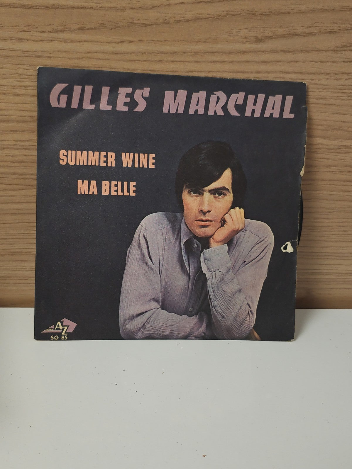 Vinyle 45 tours ancien Gilles Marchal rétro collector disque vintage chanson fra