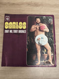 Vinyle 45 tours Carlos Tout nu tout bronzé pochette violette CBS 1529 (Ref 3)