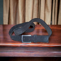 Ceinture homme Reiss London cuir marron, boucle métal, taille 34, Italie
