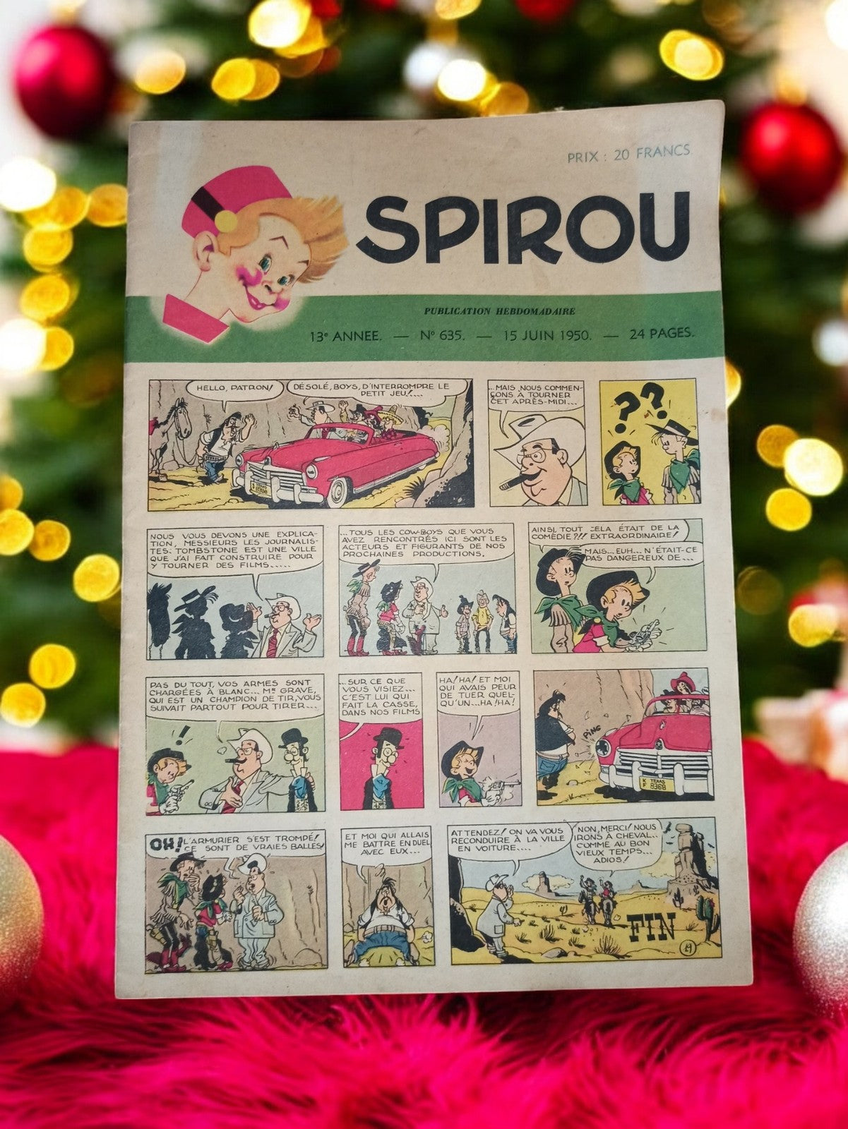 Magazine Spirou n°635 1950 ancien BD vintage collector édition rare