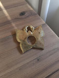 Pendentif papillon vintage métal doré années 50 bijou rétro deadstock
