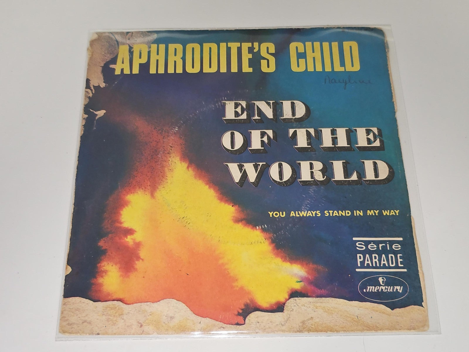 Vintage 45 tours Aphrodite's Child ancien disque vinyle rétro, très bon état