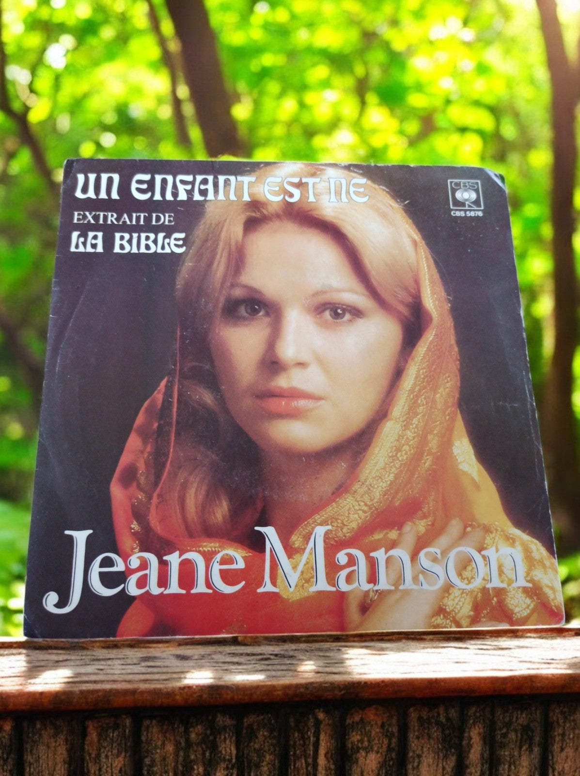Vinyle 45T Jeane Manson Un enfant est né CBS vintage pochette photo