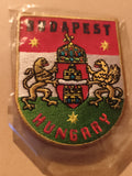 Écusson brodé Budapest Hungary ancien blason lion héraldique patch vintage