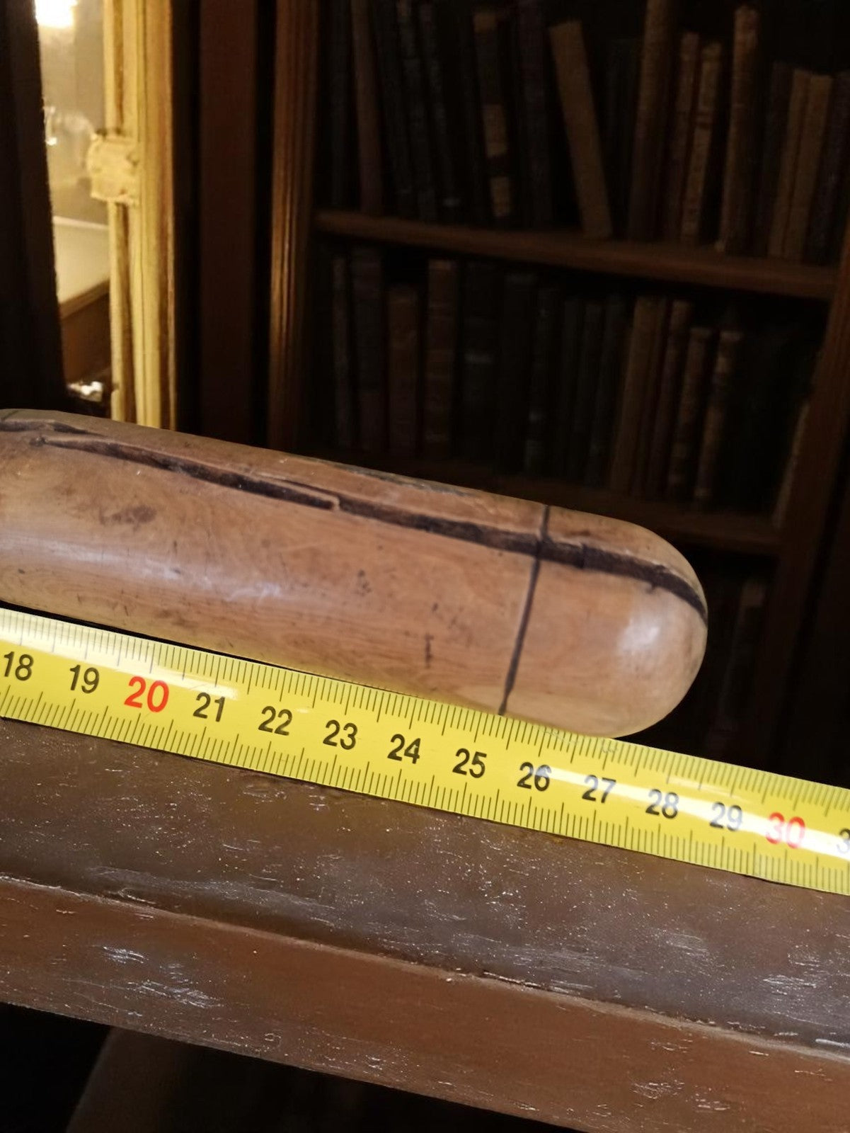Spatule ancienne de gemmeur métal manche bois outil vintage atelier bijoutier