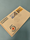 Enveloppe FDC Premier Jour Émission Croix-Rouge Gabon, timbres illustrés couleur