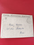 Enveloppe philatélie PTT Poste Télégraphe Téléphone Nice Matin manuscrite