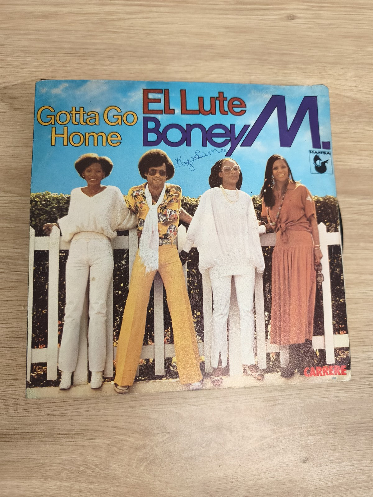 Vinyle 45 tours Boney M El Lute Gotta Go Home pochette illustrée (Ref 1)