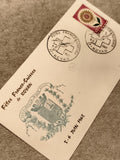 Lettre 1er jour Fêtes Franco-Suisses Royan 1965 oblitération philatélie (Ref 27)