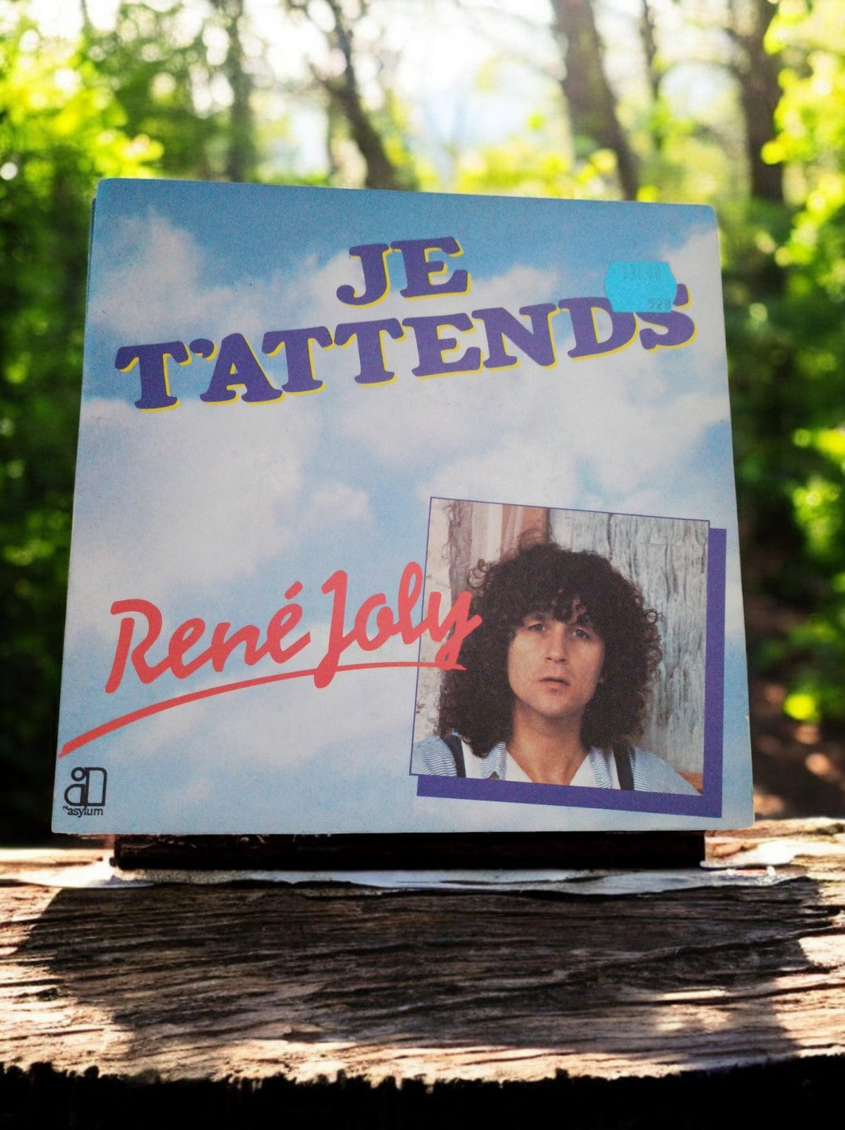 Vinyle 45 tours René Joly Je t’attends vintage single disque Asylum